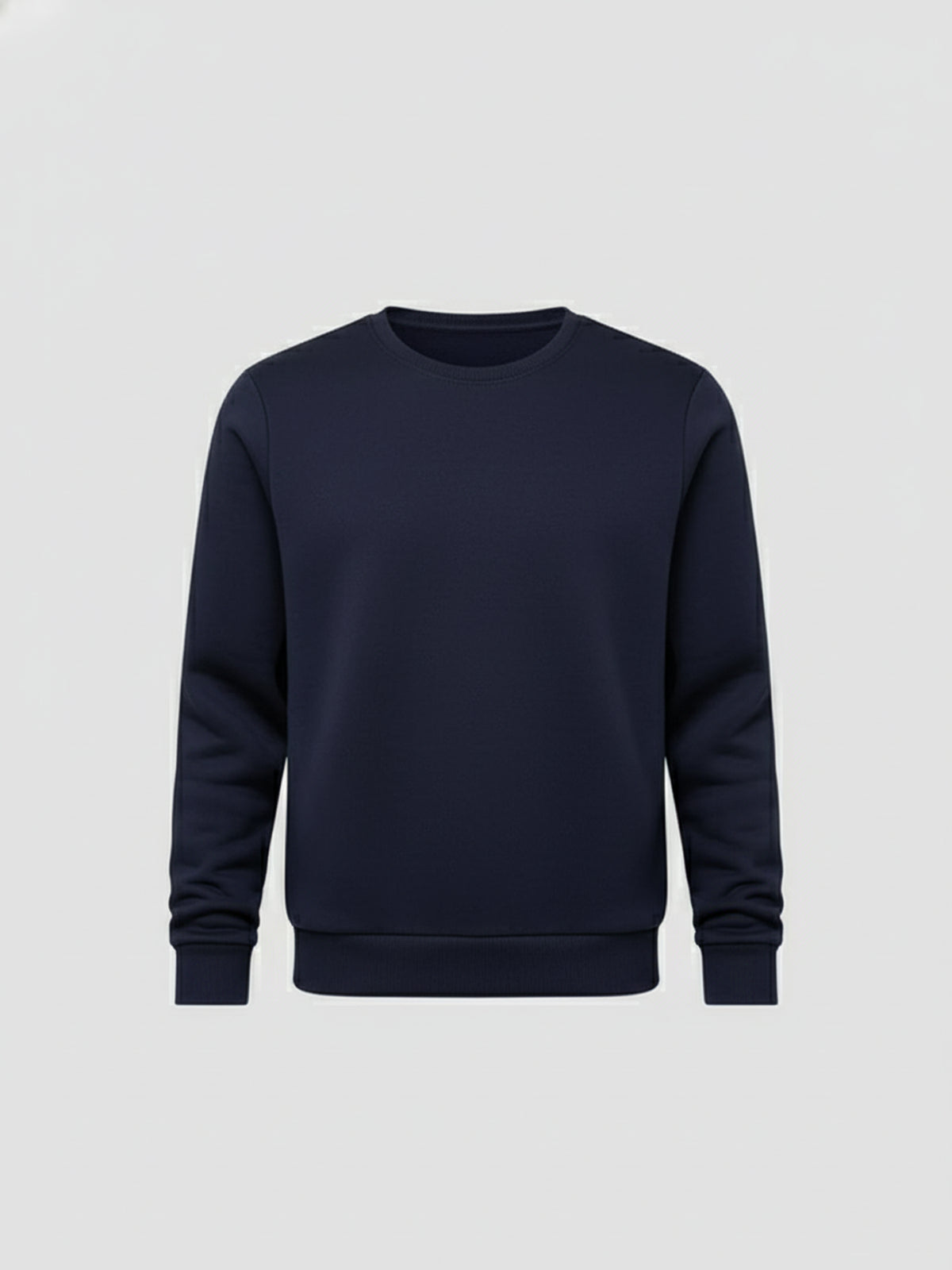 Ketch Men Navy Blue Round Neck Pullover Sweatshirt - Navy Blue - Image 4