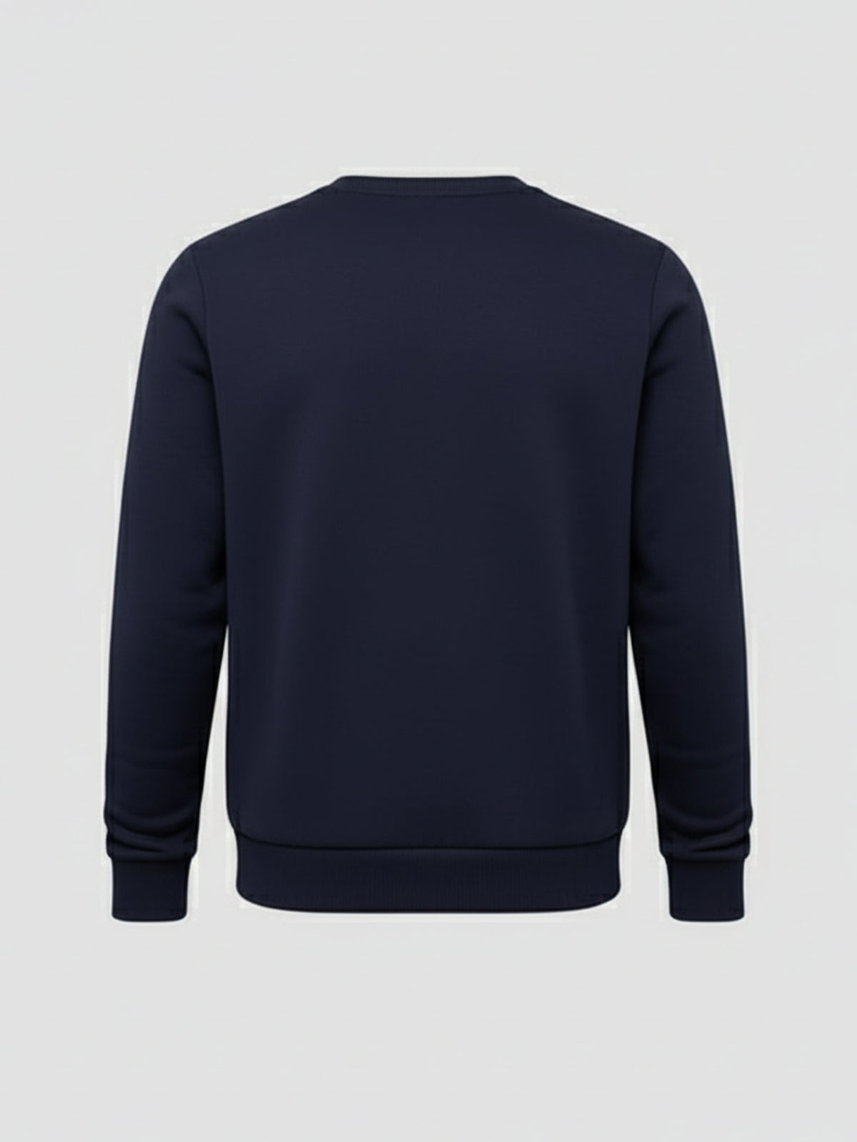 Ketch Men Navy Blue Round Neck Pullover Sweatshirt - Navy Blue - Image 5