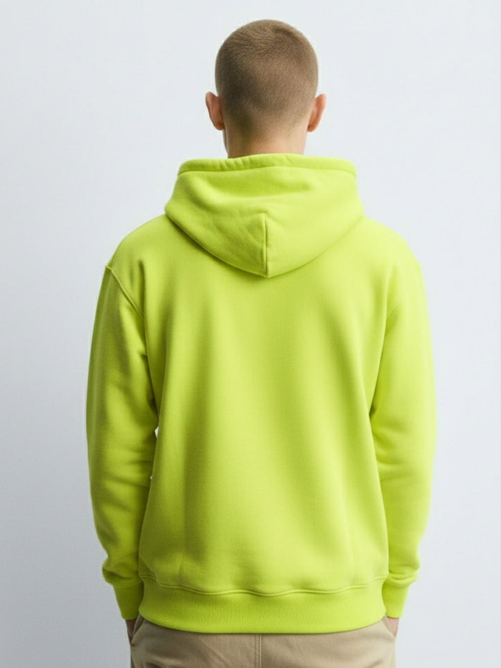 Ketch Men Green Hooded Pullover Sweatshirt - Green - Image 2