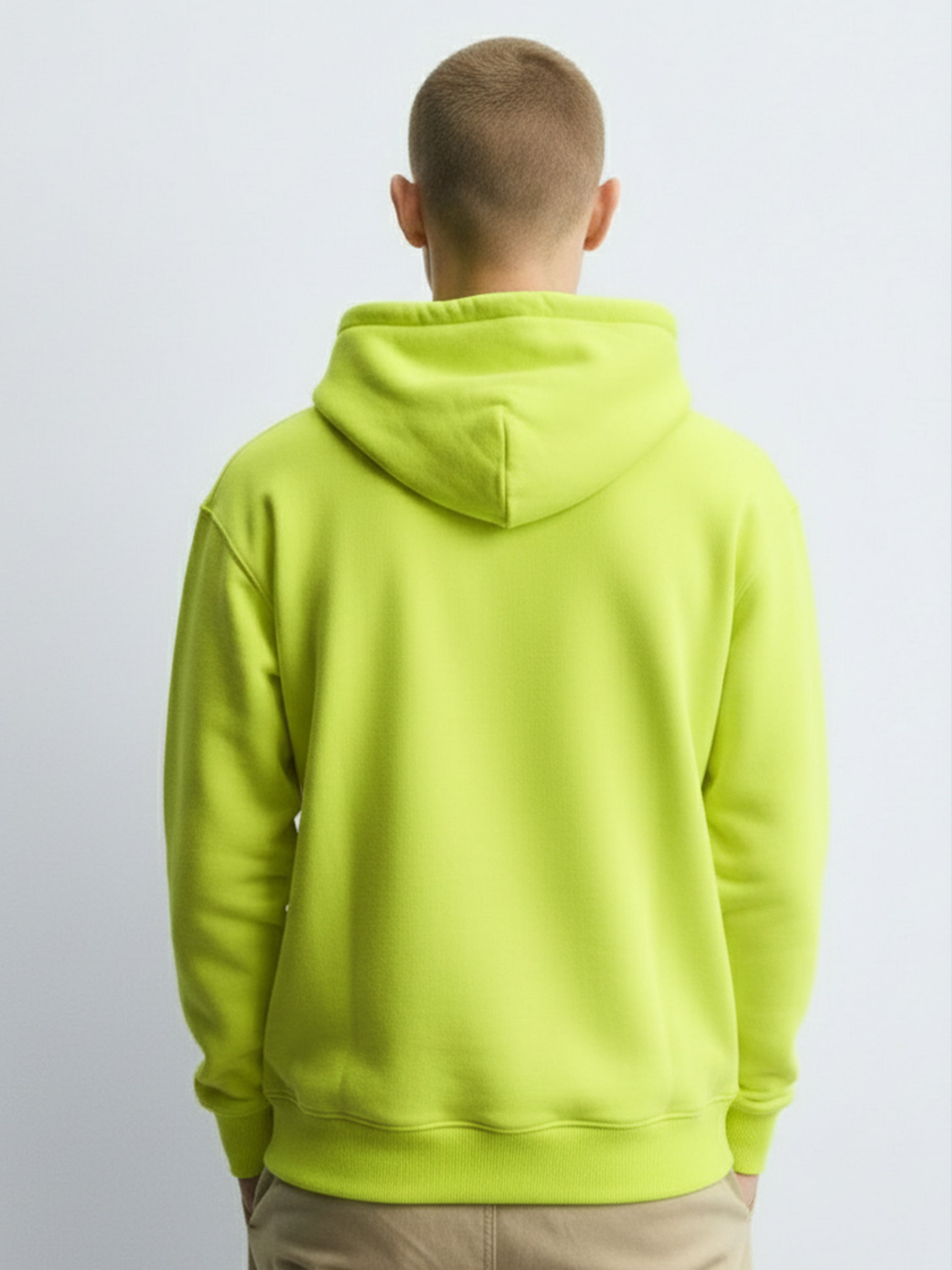 Ketch Men Green Hooded Pullover Sweatshirt - Green - Image 2