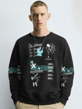 Ketch Men Black Round Neck Pullover Sweatshirt - Black - Image 1