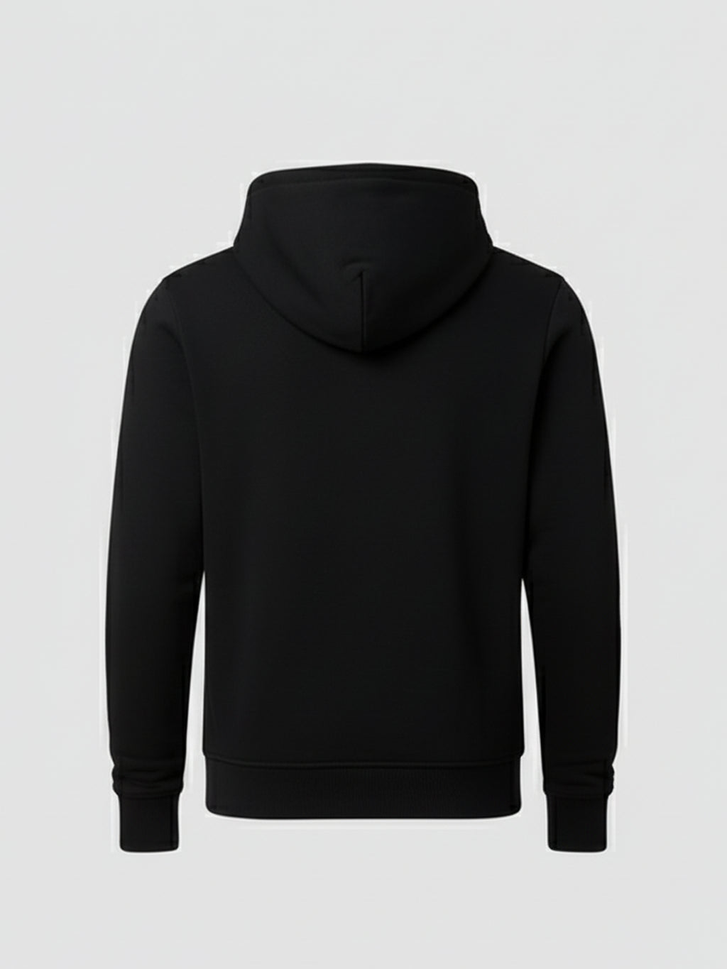 Ketch Men Black Hooded Pullover Sweatshirt - Black - Image 5