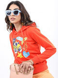 Ketch Women Red Hoodie Pullover Sweatshirt - Red - Image 1