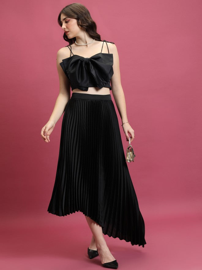 Ketch Women Black Mini Skirt - Black - Image 2
