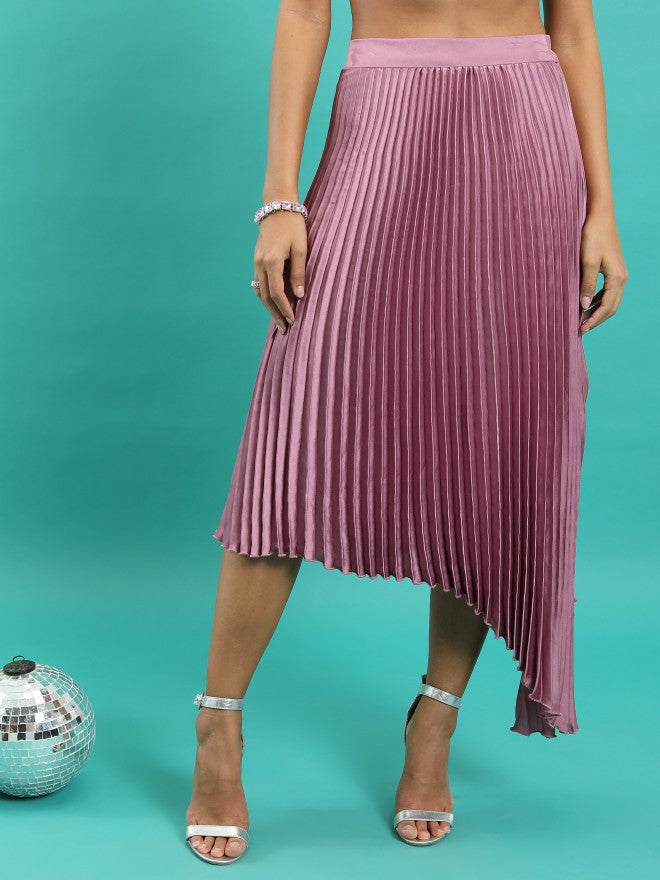 Ketch Women Pink Midi Skirt - Pink - Image 1