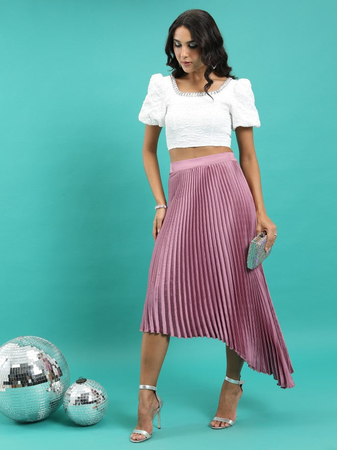 Ketch Women Pink Midi Skirt - Pink - Image 2