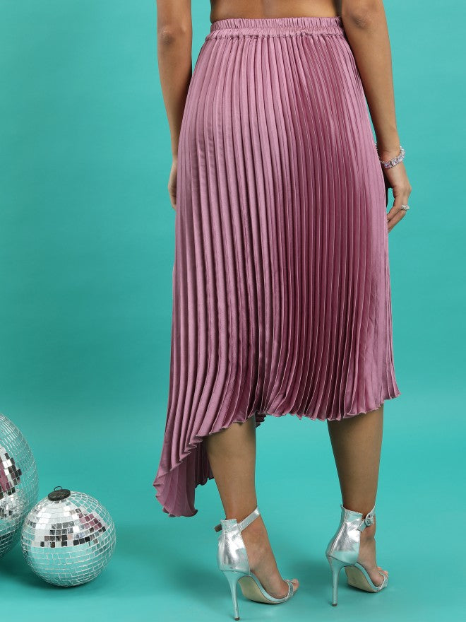 Ketch Women Pink Midi Skirt - Pink - Image 3