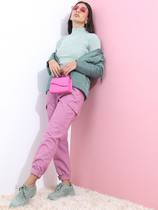 Ketch Women Blue Round Neck Pullover Sweater - Blue - Image 2