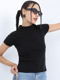 Ketch Women Black Pullover Sweater - Black - Image 1