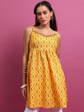 Ketch Women Mustard Printed Tunic - Mustard - Image 1