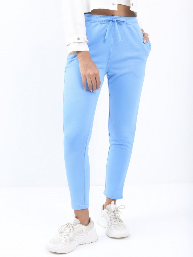 Ketch Women Blue Slim Fit Casual Track Pant - Blue - Image 1