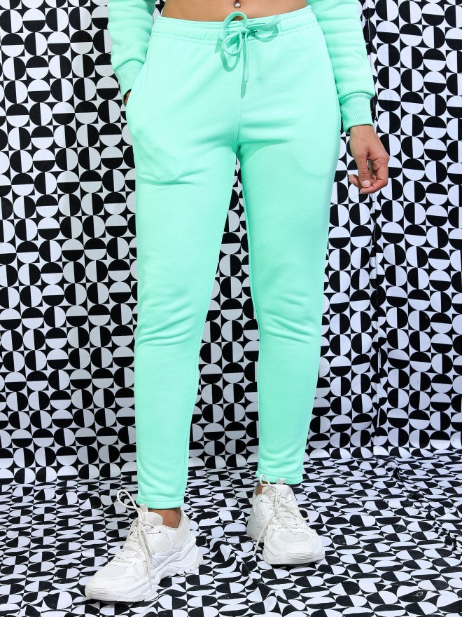 Ketch Women Green Solid Casual Track Pant - Green - Image 1