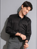 Locomotive Men Black Solid Slim Fit Casual Shirt - Black - Image 1