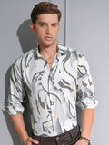 Locomotive Premium Men Multi Satin Printed Occasion Shirt - Multi - Image 1