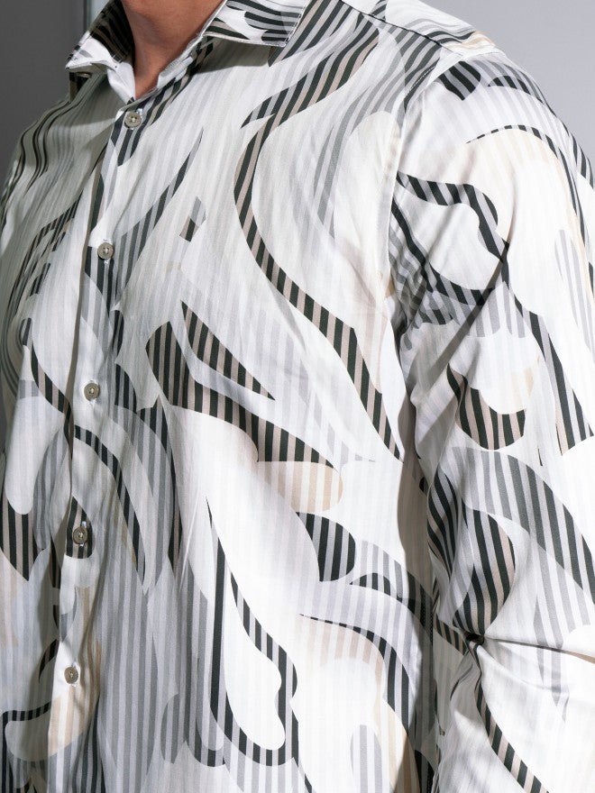Locomotive Premium Men Multi Satin Printed Occasion Shirt - Multi - Image 7