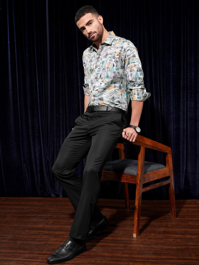 Locomotive Men Multi Printed Slim Fit Casual Shirt - Multi - Image 2