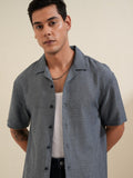 Locomotive Men Blue Printed Relaxed Fit Casual Shirt - Blue - Image 1
