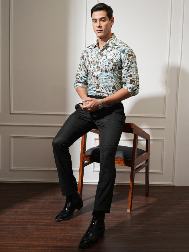 Locomotive Men Multi Printed Slim Fit Casual Shirt - Multi - Image 2