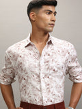Locomotive Men White Printed Relaxed Fit Casual Shirt - White - Image 1