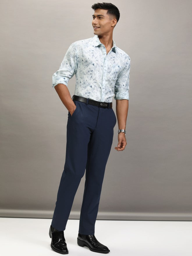 Locomotive Men White Printed Relaxed Fit Casual Shirt - White - Image 2