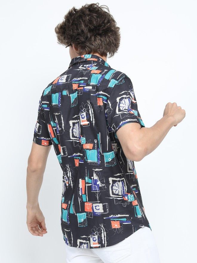 Highlander Men Multi Printed Slim Fit Casual Shirt - Multi - Image 2