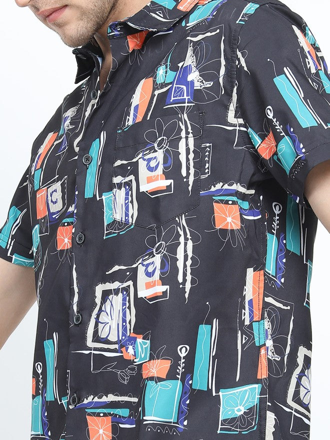 Highlander Men Multi Printed Slim Fit Casual Shirt - Multi - Image 4