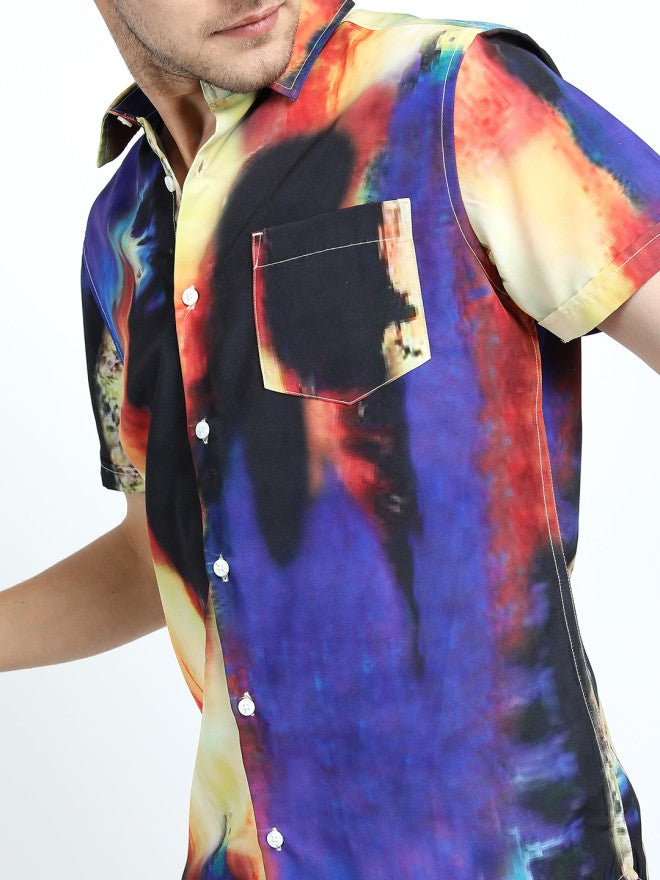 Locomotive Men Multi Printed Slim Fit Casual Shirt - Multi - Image 3
