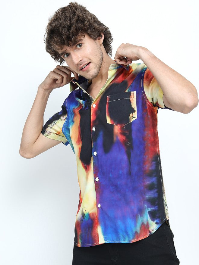 Locomotive Men Multi Printed Slim Fit Casual Shirt - Multi - Image 4