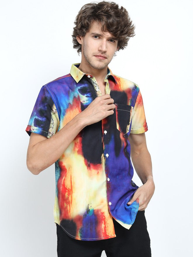 Locomotive Men Multi Printed Slim Fit Casual Shirt - Multi - Image 6