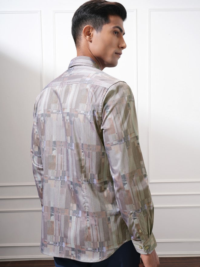 Locomotive Men Multi Printed Slim Fit Casual Shirt - Multi - Image 3