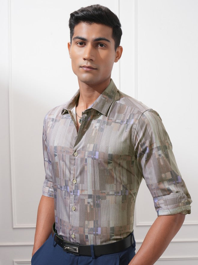 Locomotive Men Multi Printed Slim Fit Casual Shirt - Multi - Image 4