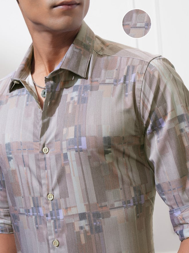 Locomotive Men Multi Printed Slim Fit Casual Shirt - Multi - Image 5
