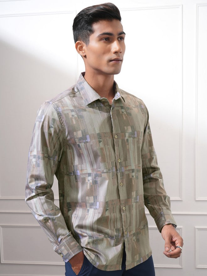 Locomotive Men Multi Printed Slim Fit Casual Shirt - Multi - Image 6