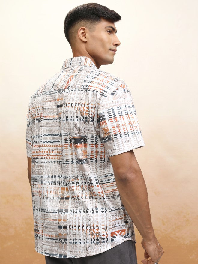 Locomotive Men Multi Printed Relaxed Fit Casual Shirt - Multi - Image 3