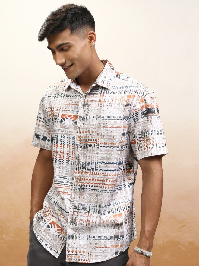 Locomotive Men Multi Printed Relaxed Fit Casual Shirt - Multi - Image 4