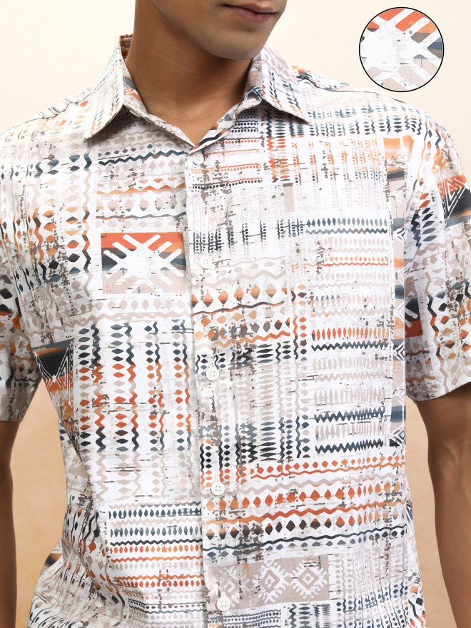 Locomotive Men Multi Printed Relaxed Fit Casual Shirt - Multi - Image 5