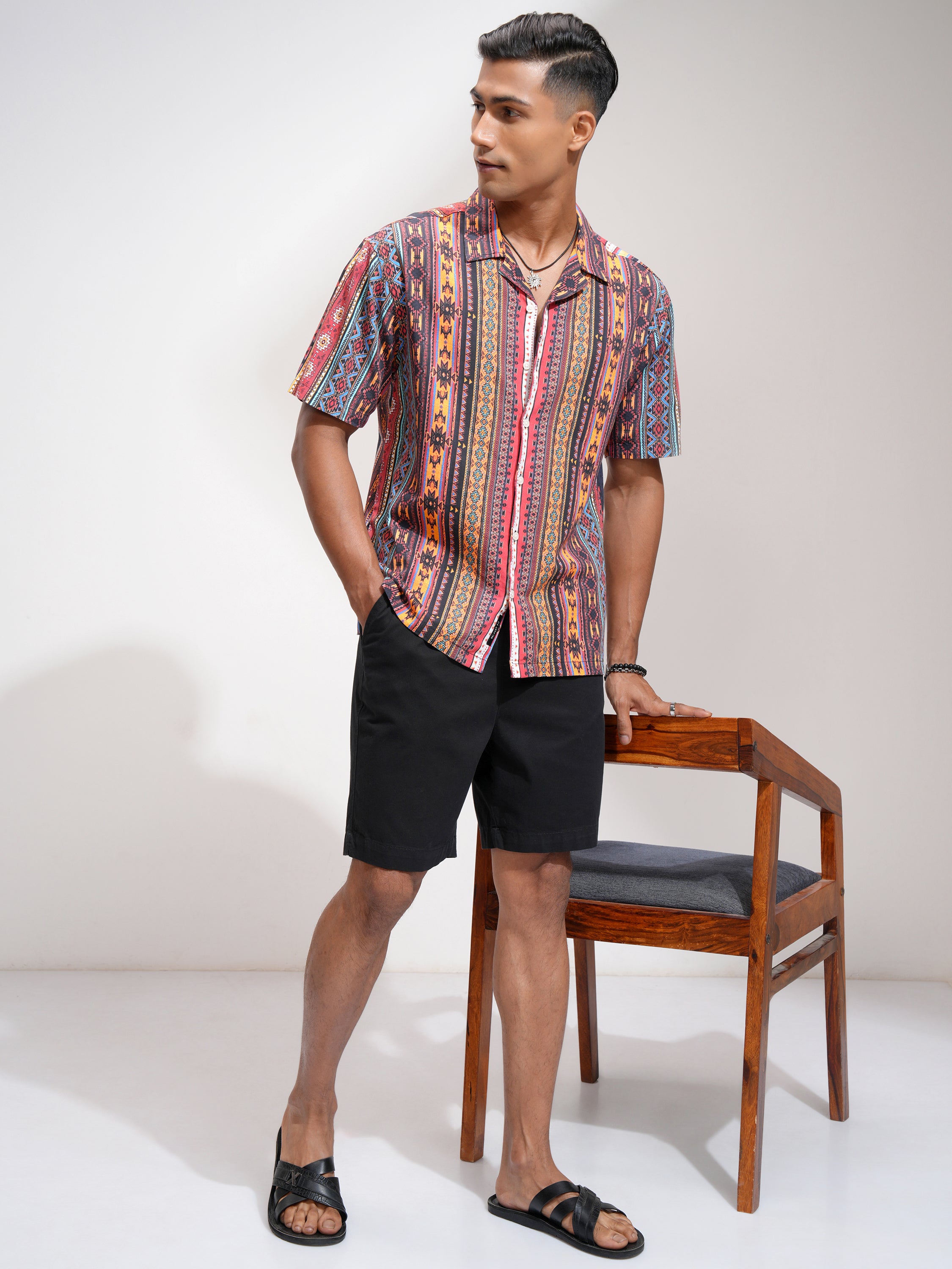 Locomotive Men Multi Printed Relaxed Fit Casual Shirt - Multi - Image 2