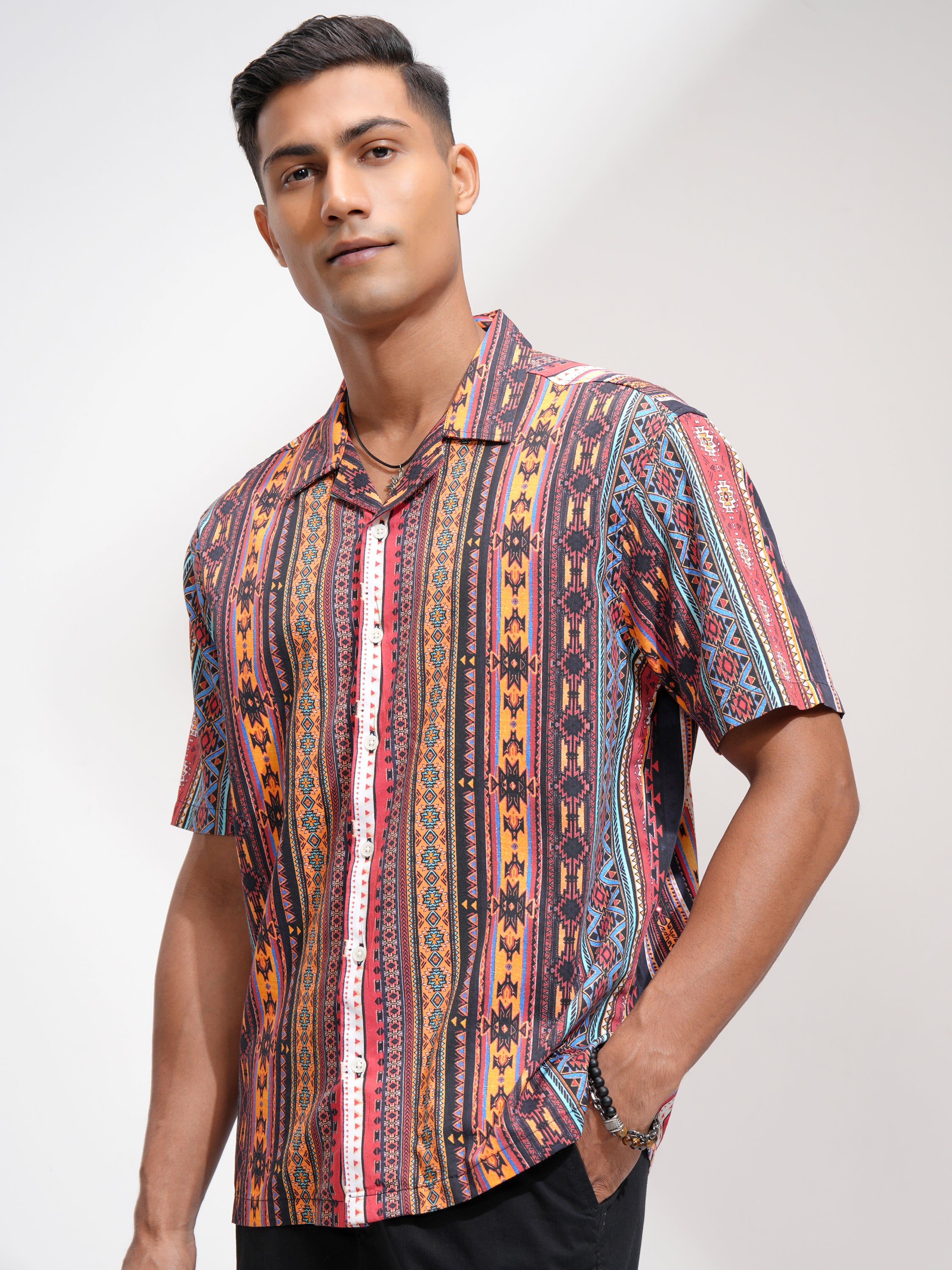 Locomotive Men Multi Printed Relaxed Fit Casual Shirt - Multi - Image 4