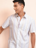 Locomotive Men Multi Striped Relaxed Fit Casual Shirt - Multi - Image 1
