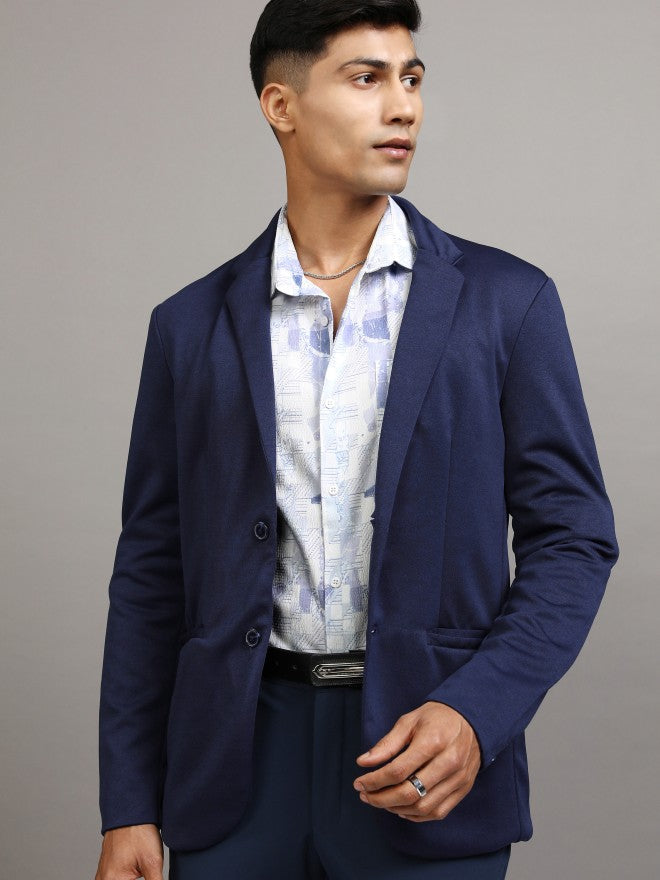 Locomotive Men Lavender Printed Regular Fit Casual Shirt - Lavender - Image 7