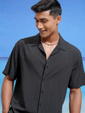 Locomotive Men Grey Striped Relaxed Fit Casual Shirt - Grey - Image 1