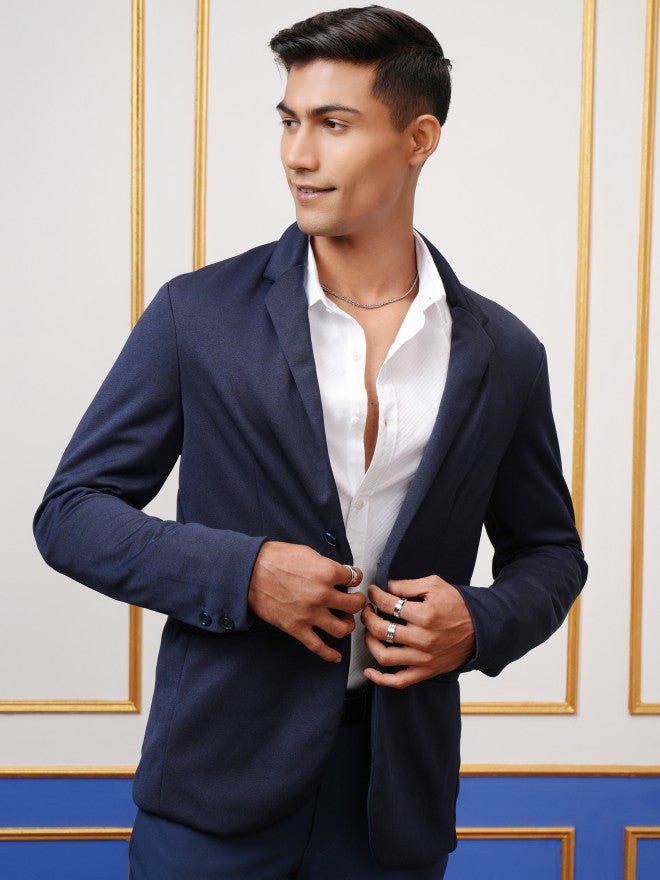 Locomotive Men White Textured Slim Fit Casual Shirt - White - Image 7