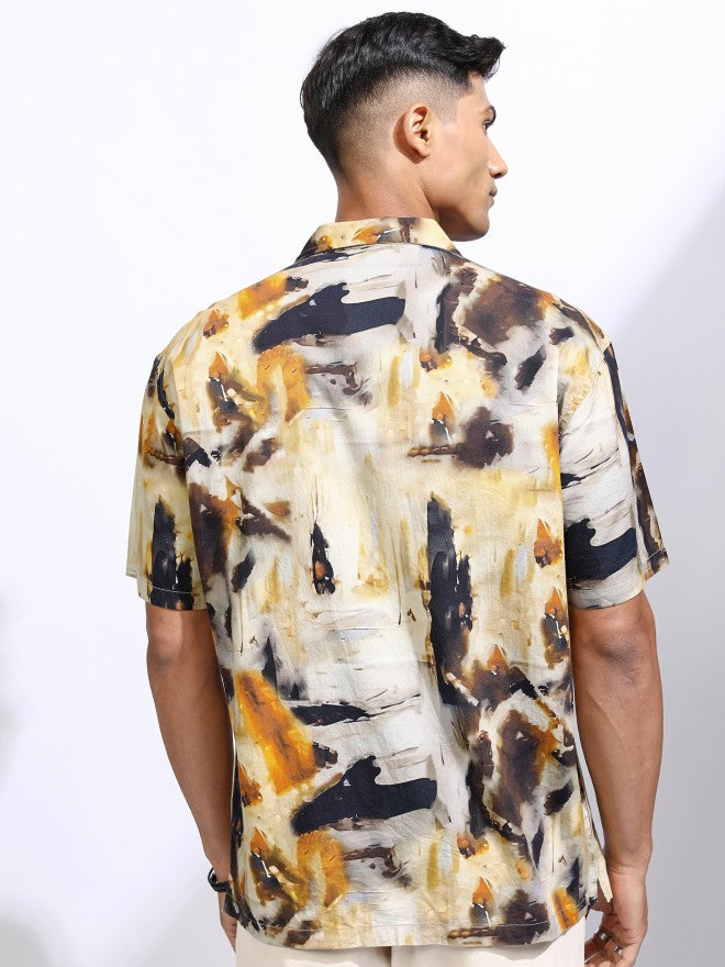 Locomotive Men Multicolour Printed Relaxed Fit Casual Shirt - Multi - Image 3
