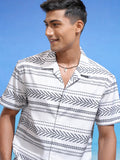 Locomotive Men White Printed Relaxed Fit Casual Shirt - White - Image 1