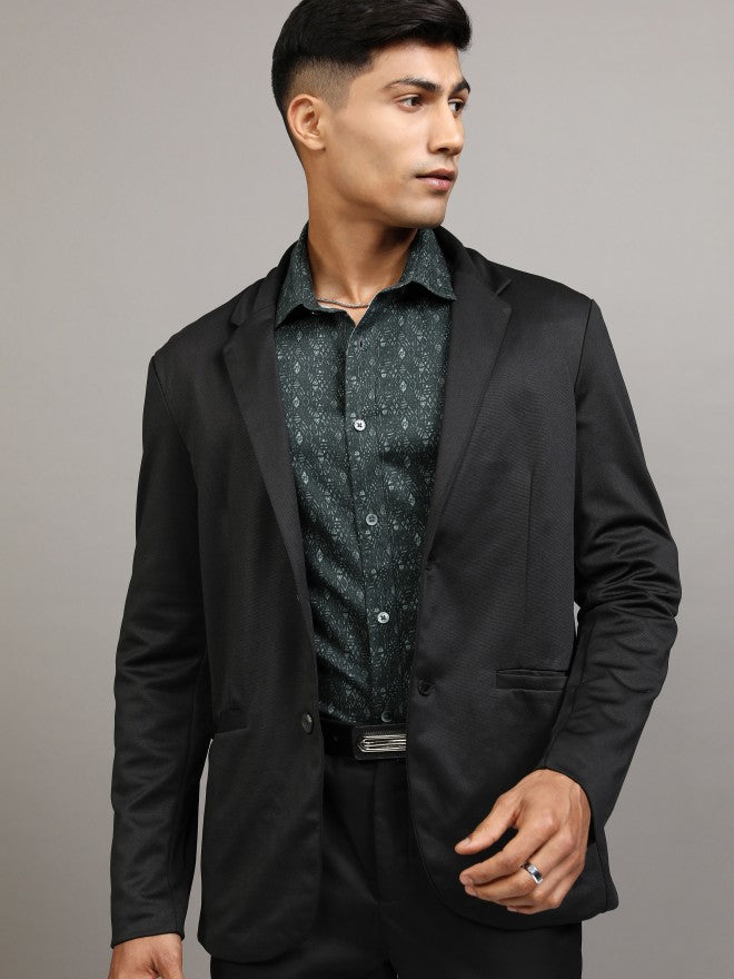 Locomotive Men Green Printed Slim Fit Casual Shirt - Green - Image 6