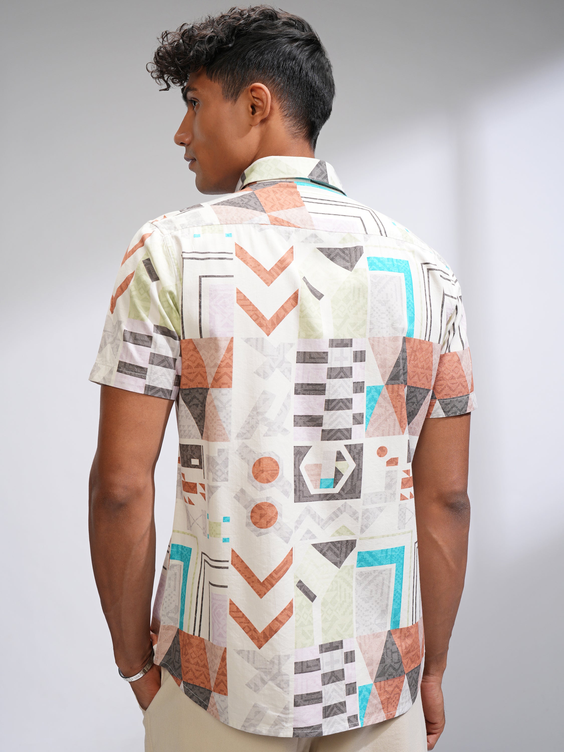 Locomotive Men Multi Printed Slim Fit Casual Shirt - Multi - Image 3