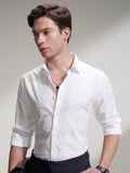 Locomotive Men White Checked Slim Fit Casual Shirt - White - Image 1
