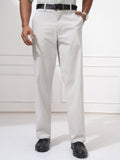 Locomotive Men Grey Regular Fit Solid Chinos - Grey - Image 1