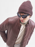 Purple By Highlander Men Burgundy Solid Puffer Jacket - Burgundy - Image 1
