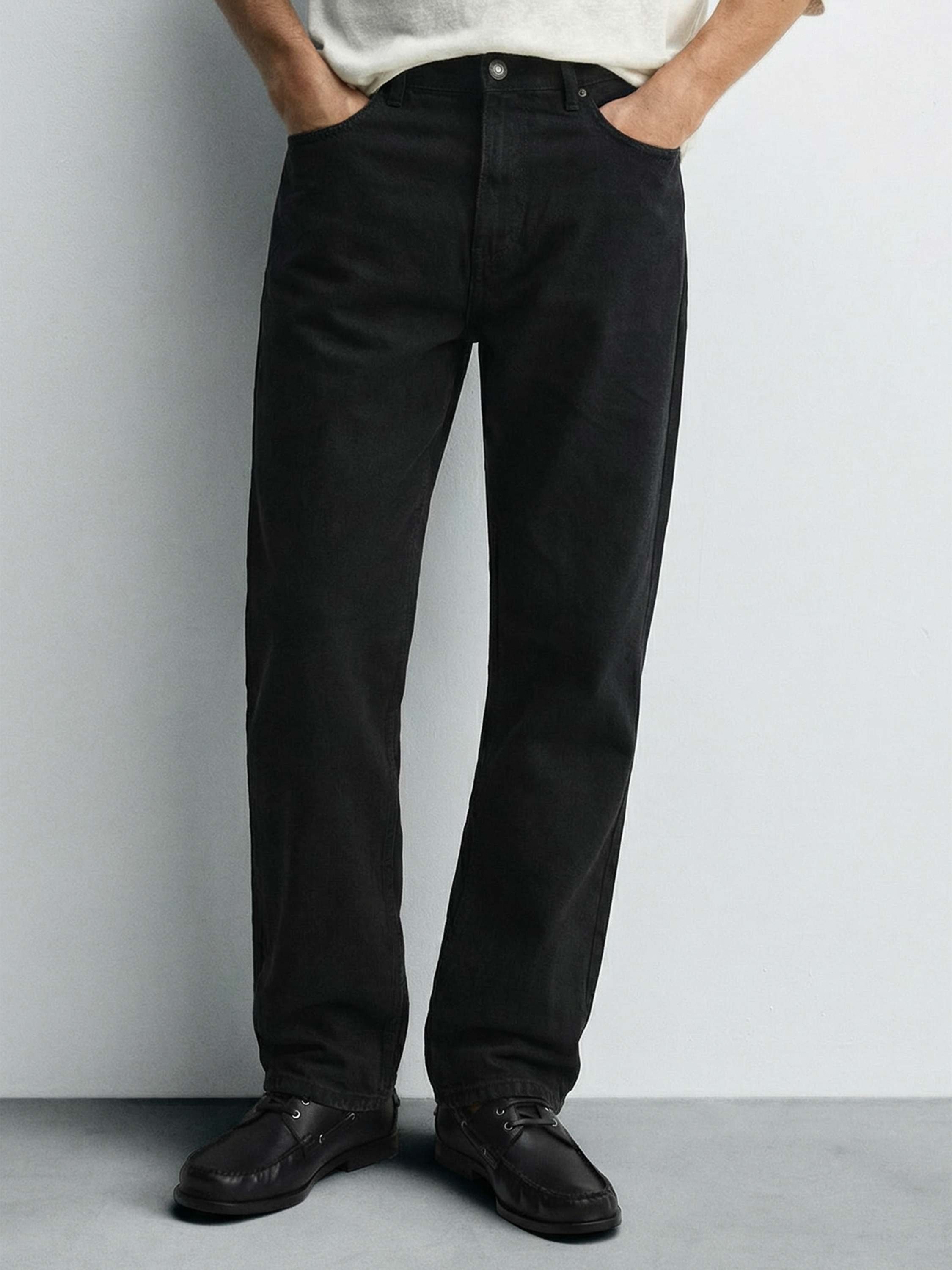 Purple By Highlander Men Black Loose Fit Fit Jeans - Black - Image 1